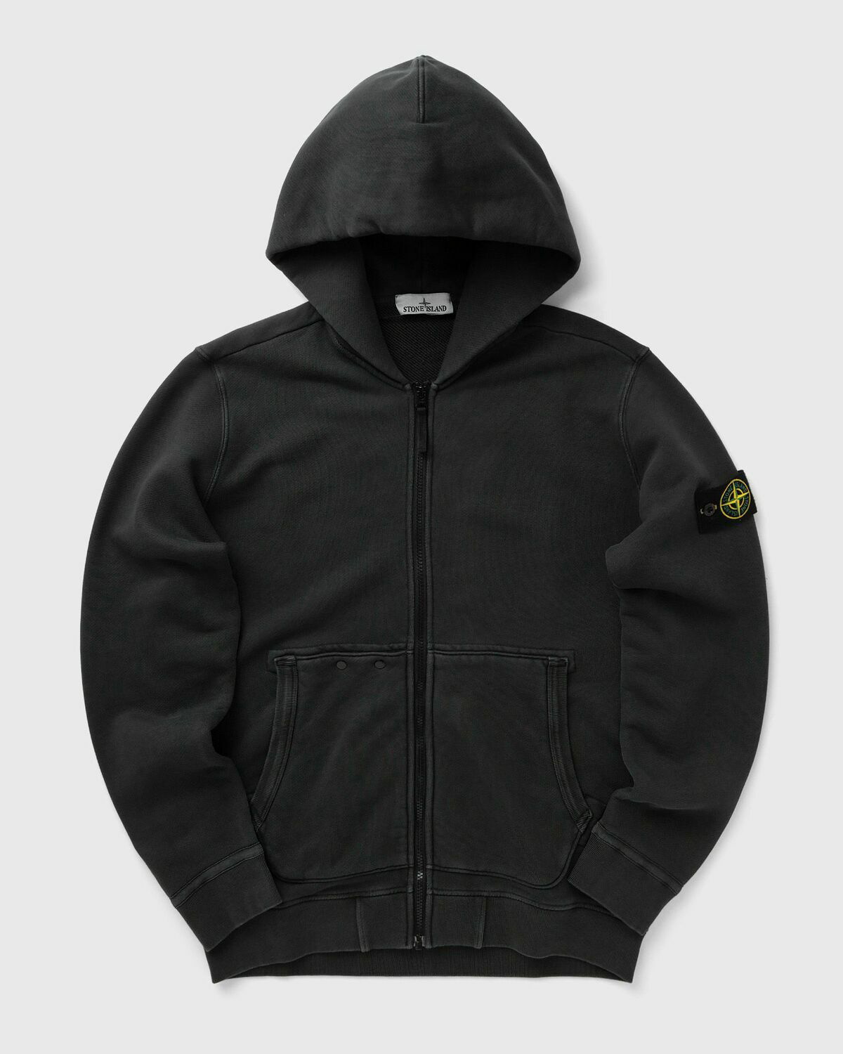 Stone Island Maglieria Tagliata Felpa Pile Grey Zippers