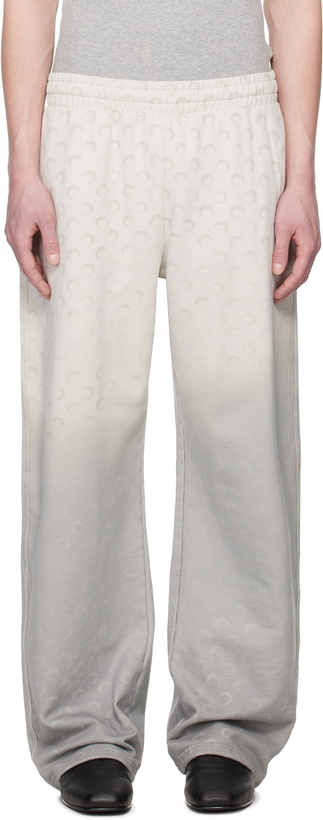Photo: Marine Serre Gray Moon Faded Sweatpants
