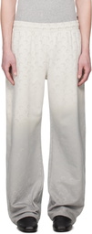 Marine Serre Gray Moon Faded Sweatpants