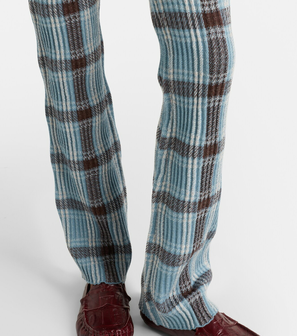 Acne Studios Checked wool-blend slim pants