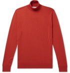 Mr P. - Merino Wool Rollneck Sweater - Orange