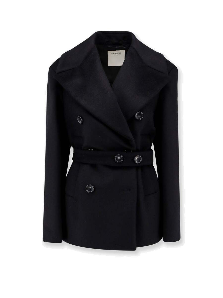 Sportmax Orchis Black Womens Coat Sportmax Sportmax Orchis Black Womens Coat Sportmax