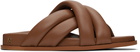 ANINE BING Brown Lizzie Sandals