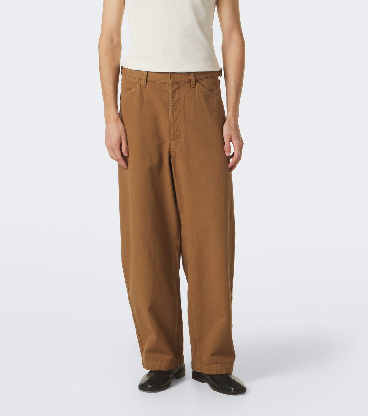 Lemaire Cotton twill barrel-leg pants