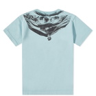 C.P. Company Undersixteen Women's Logo Tee in Mineral Blue
