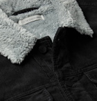 Outerknown - Paz Hemp and Cotton-Blend Corduroy Trucker Jacket - Black