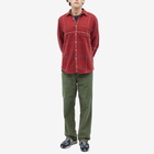 Portuguese Flannel Men's Torso Check Shirt in Bordeaux