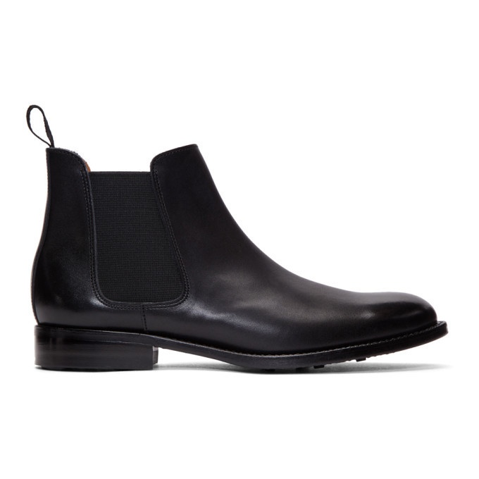 Photo: Comme des Garcons Homme Plus Black Leather Chelsea Boots