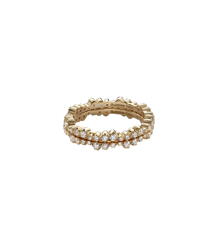 Photo: Suzanne Kalan Ivy 18kt gold tech ring jackets with diamonds