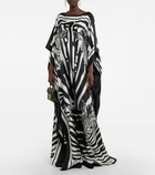 Dolce&Gabbana - Zebra-print silk gown