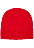 Polo Ralph Lauren Logo-embroidered Wool and Cashmere-blend Beanie - Red - One Size