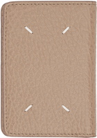 Maison Margiela Beige Four Stitches Card Holder