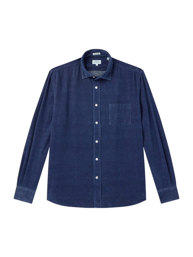 Photo: Hartford - Paul Cotton-Corduroy Shirt - Blue
