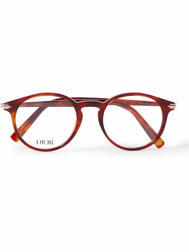 Photo: Dior Eyewear - Blacksuit R6I Round-Frame Tortoiseshell Acetate Optical Glasses