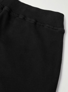 C.P. Company - Tapered Logo-Appliquéd Cotton-Jersey Cargo Sweatpants - Black