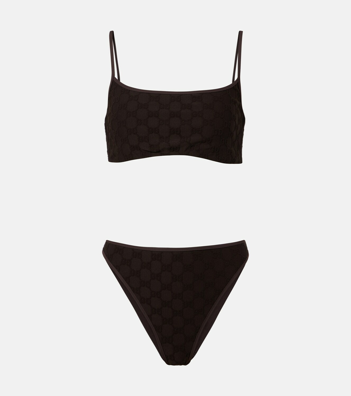 Gucci GG terry-trimmed jersey bikini