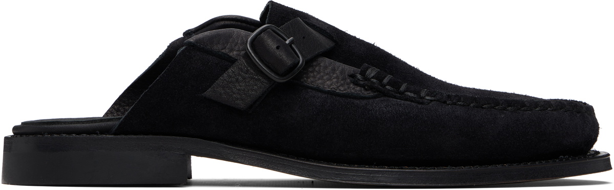 HEREU Black Barraca Slip-on Loafers