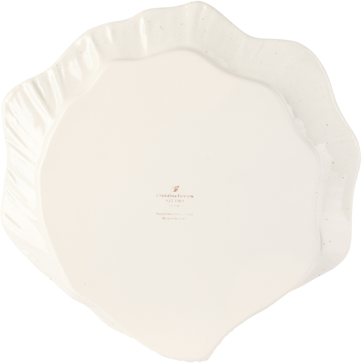 Christina Iversen Studio Off-White Mussel Dinner Plate