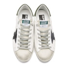 Golden Goose SSENSE Exclusive White and Green Super SSTAR Sneakers