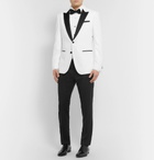 Hugo Boss - White Helward Slim-Fit Satin-Trimmed Cotton-Velvet Tuxedo Jacket - Men - White