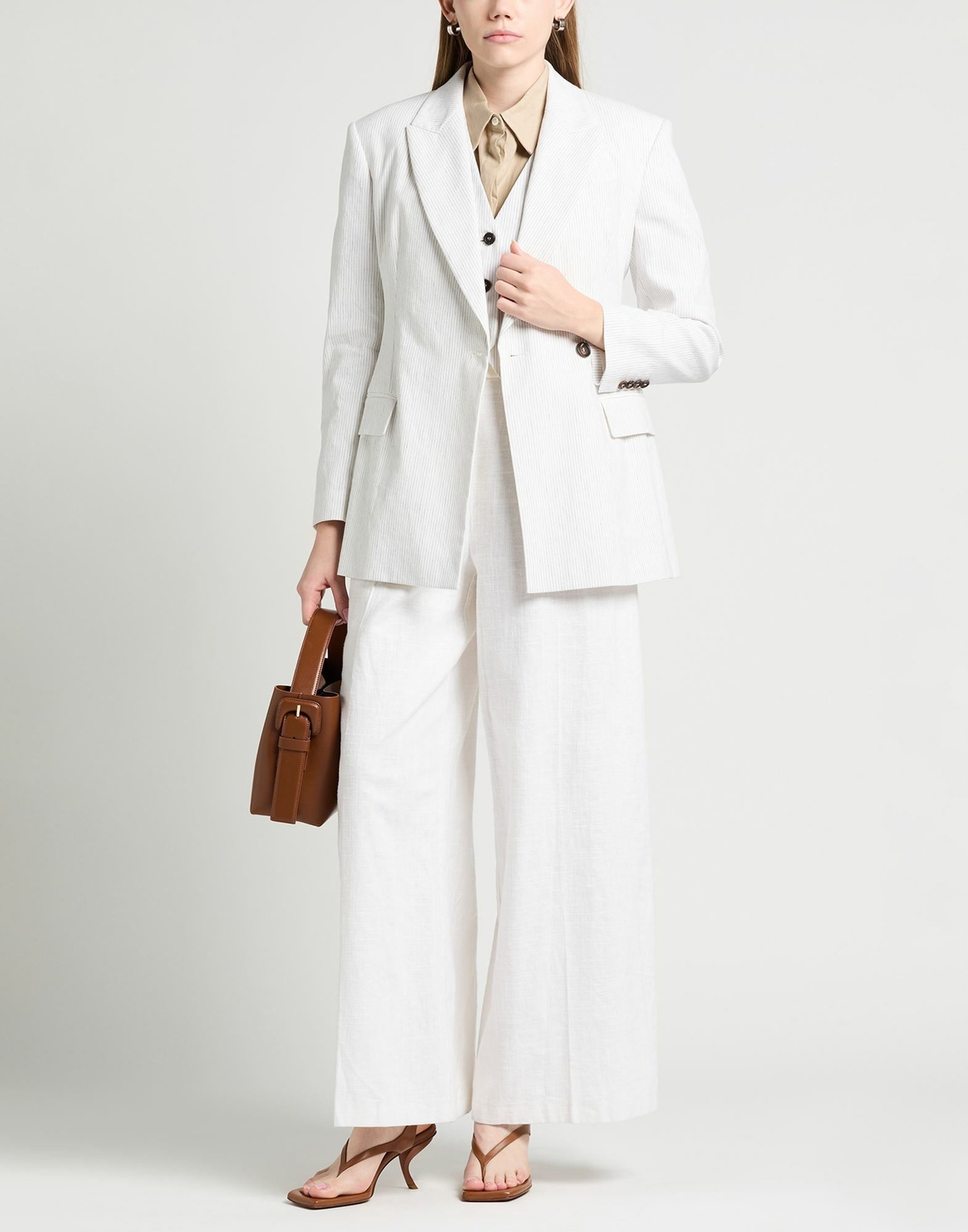 Brunello Cucinelli Womens Blazer in Off white