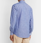 RICHARD JAMES - Slim-Fit Cotton-Chambray Shirt - Blue