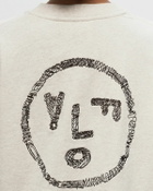 ølåf Scribble Face Crew Neck Beige Sweatshirts