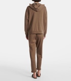 Brunello Cucinelli Cotton and silk zip-up hoodie