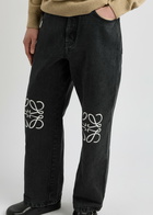 Loewe Anagram Wide-leg Jeans Black