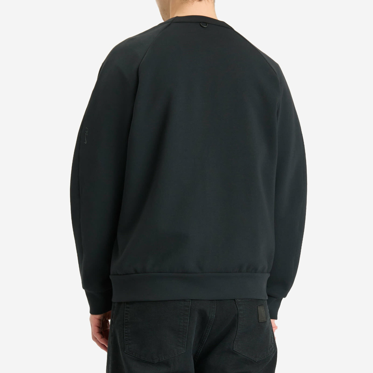 Nike Men's Dri-Fit 24/7 Cardigan in Black/Smoke Grey
