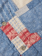 RRL - Patchwork Padded Cotton Overshirt - Blue