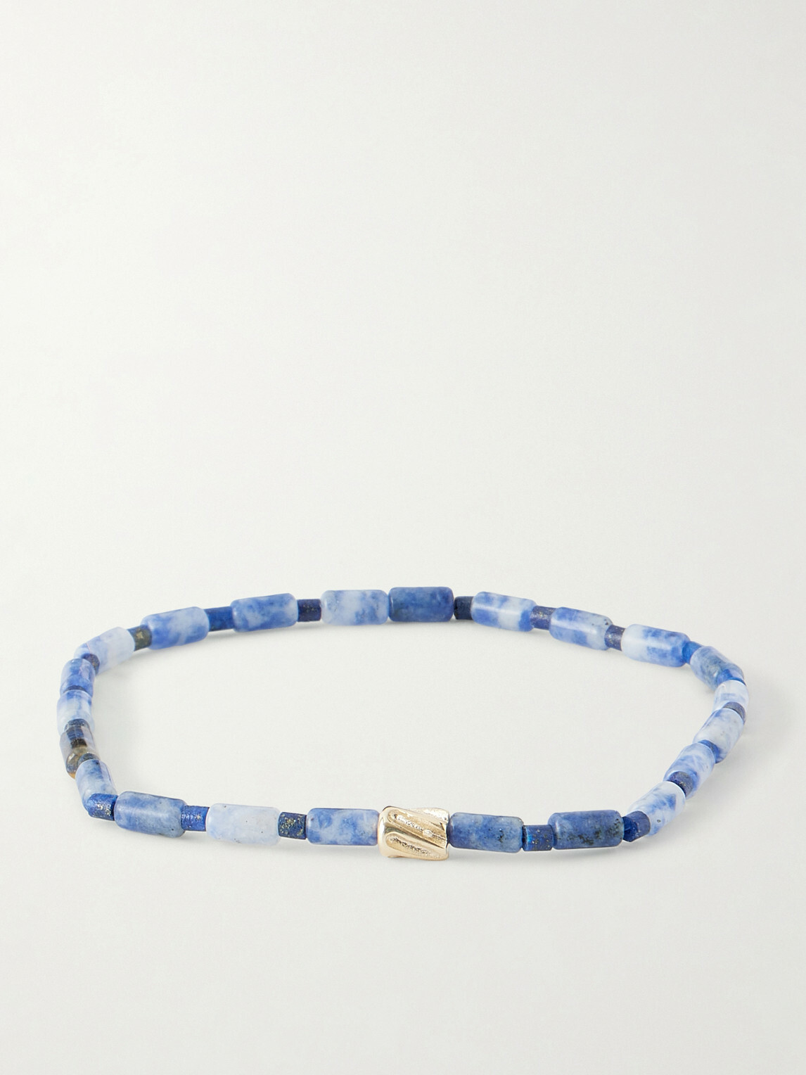 Luis Morais - 14-Karat Gold Glass Beaded Bracelet