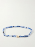Luis Morais - 14-Karat Gold Glass Beaded Bracelet