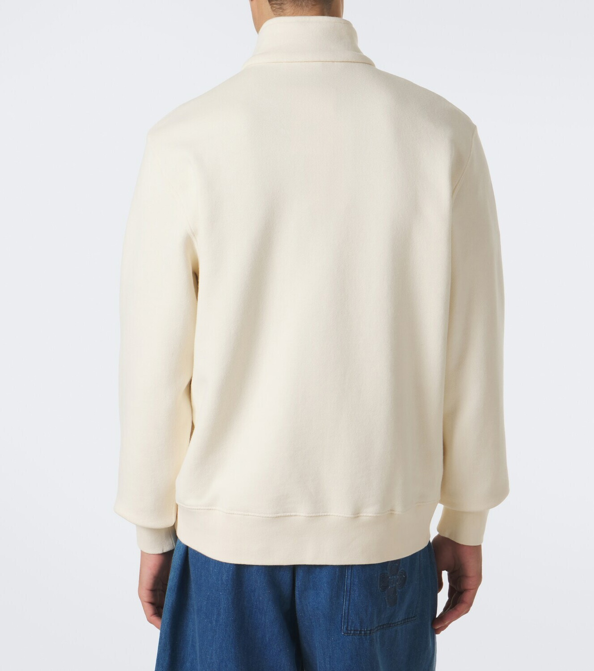 Orlebar Brown Wyatt cotton jersey half-zip sweatshirt