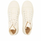 Balenciaga Men's Paris High Top Canvas Sneakers in White/White