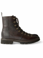 Grenson - Brady Pebble-Grain Leather Boots - Brown