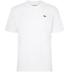 Lacoste Tennis - Logo-Appliquéd Cotton-Blend Jersey Tennis T-Shirt - White