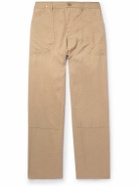 4SDesigns - Throwing Fits Straight-Leg Twill Trousers - Neutrals