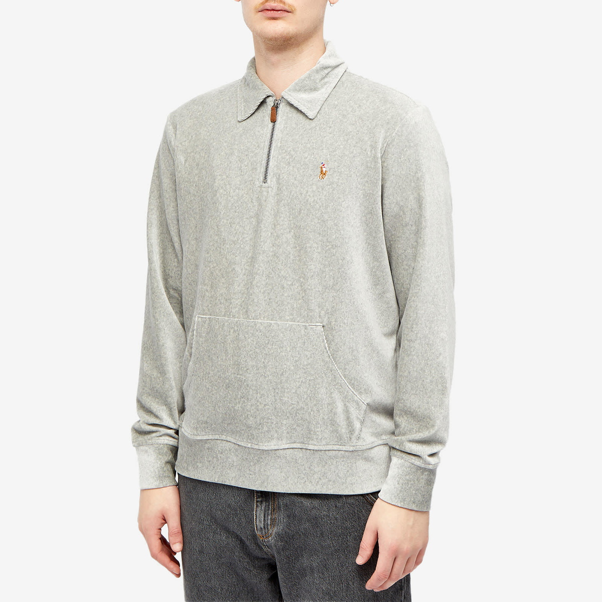Polo Ralph Lauren Men's Corduroy Quarter Zip Sweat in Andover