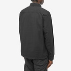 C.P. Company Men's Lens Detail Ripstop Quarter Zip Shirt in Black