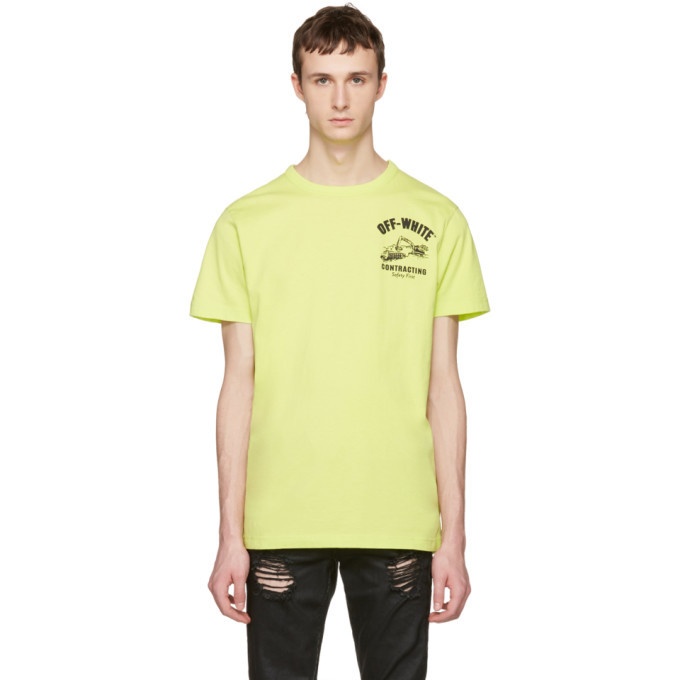 Photo: Off-White Green Construction T-Shirt