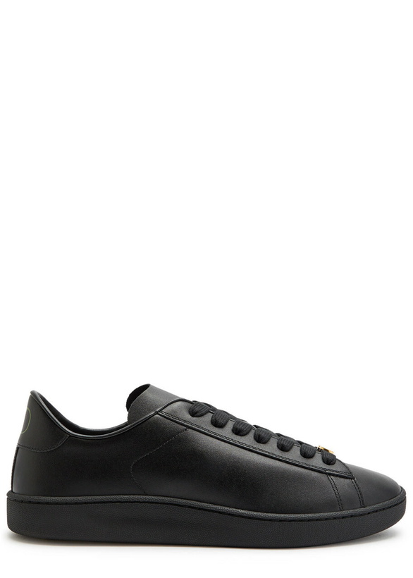 Photo: Valentino Garavani Royco Leather Sneakers Black
