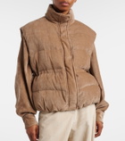 Brunello Cucinelli Monili corduroy down vest