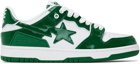 BAPE Green & White SK8 STA #5 Sneakers