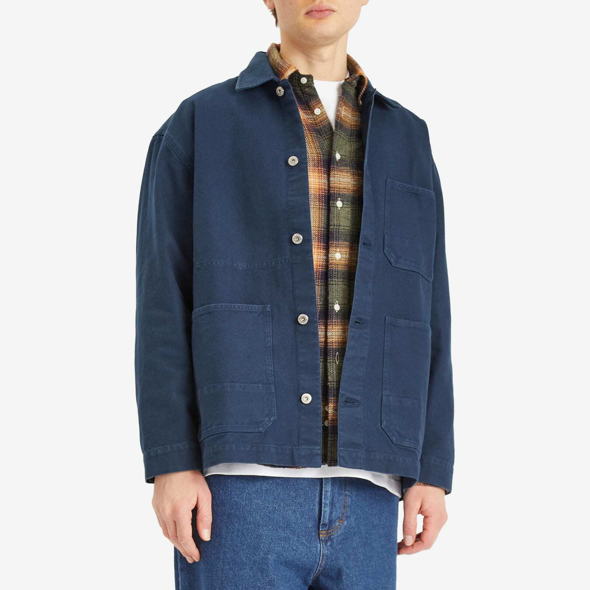 Polar Skate Co. Men's Ezra Chore Jacket in Neptune Blue