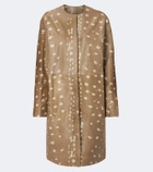 Loulou de Saison Liza printed leather coat