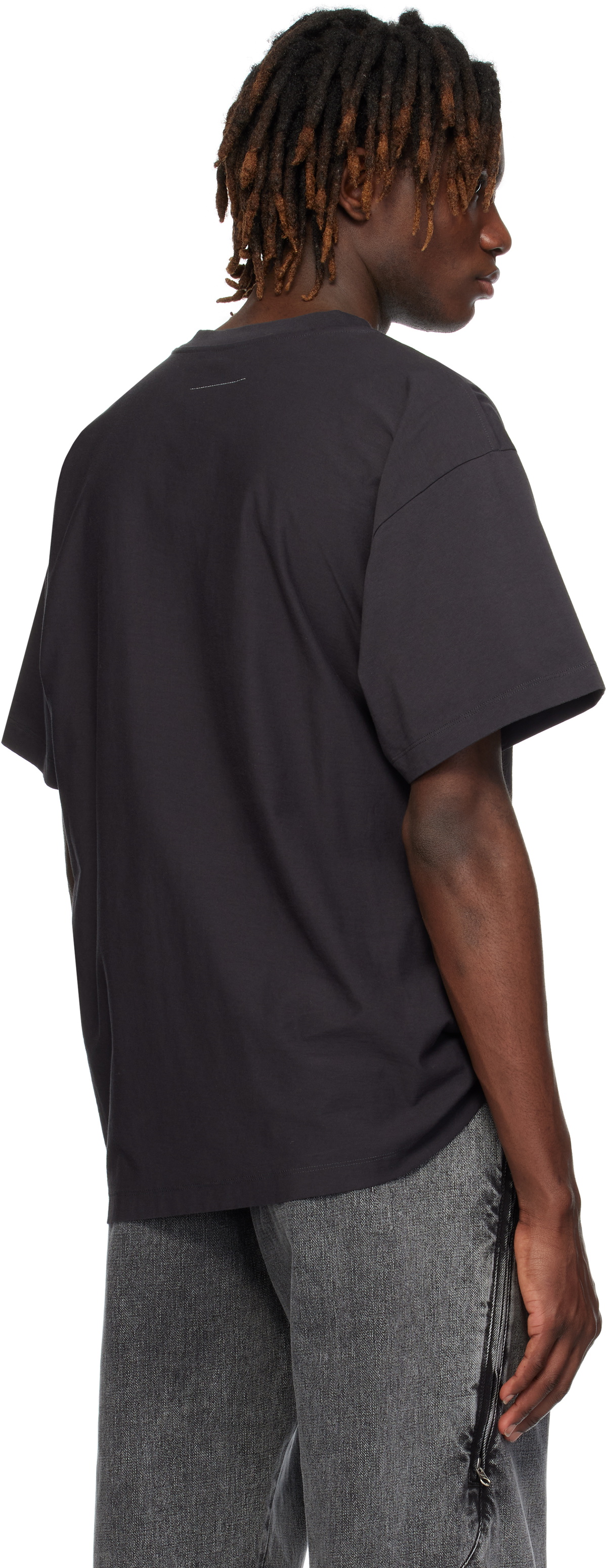 MM6 Maison Margiela Black Topaz Blue T-shirt MM6 Maison Margiela