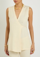 Faithfull The Brand Khai Wrap Woven top White