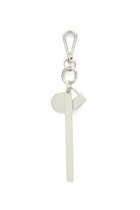 Diesel Degradé metal keyring - Charms and Keyrings - Unisex - Silver