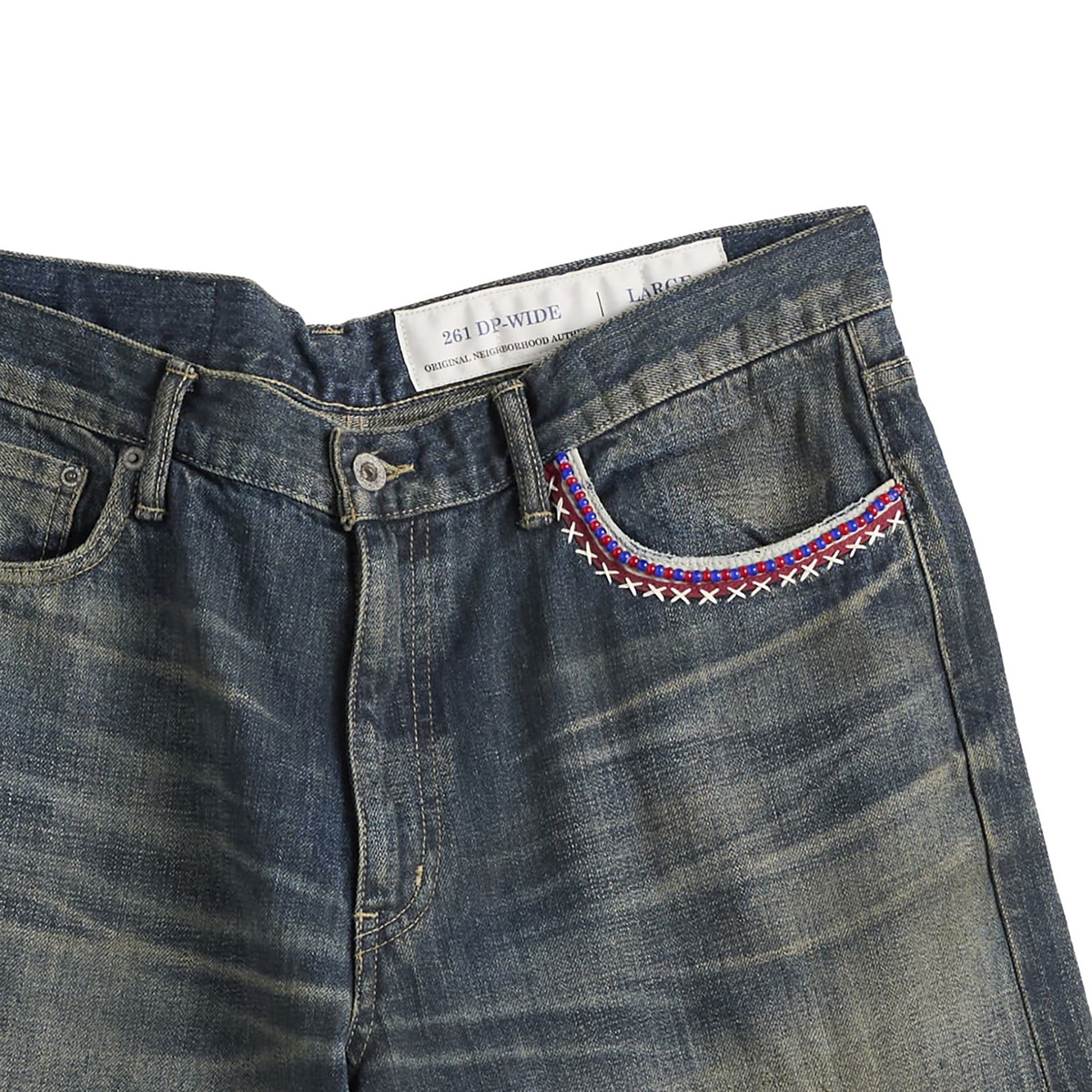 Neighborhood Men's Savage Denim DP Wide Jeans in Indigo